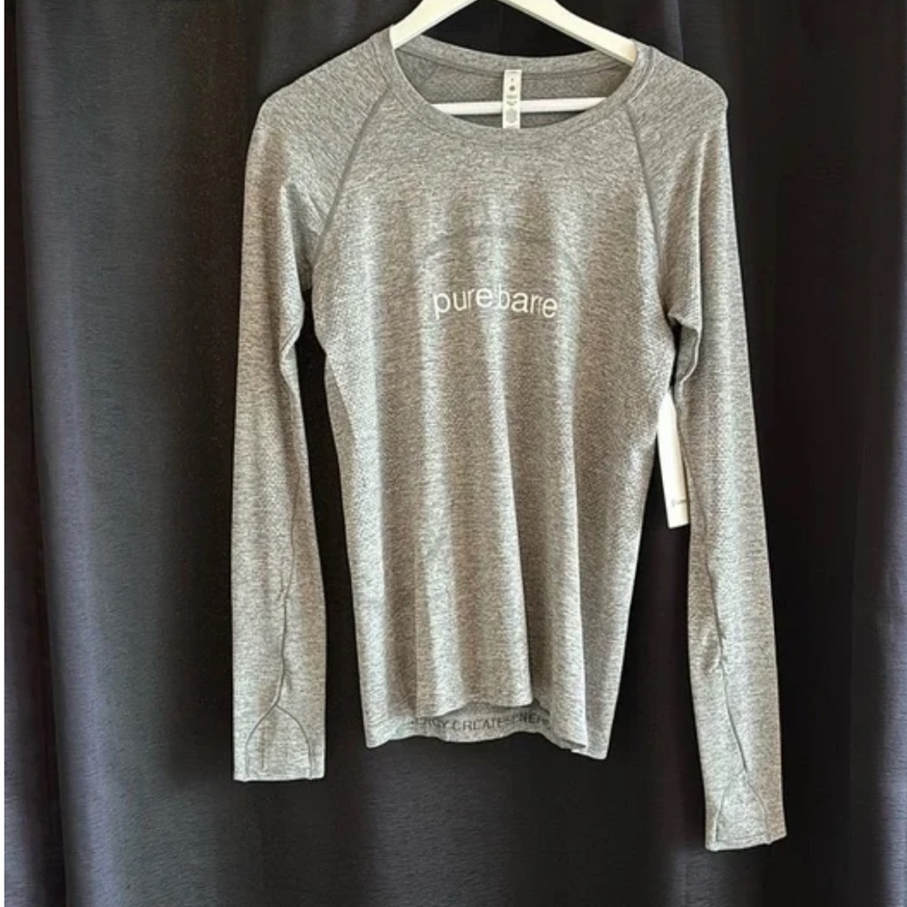 lululemon athletica Pure Bare Gray Long Sleeve Tee
